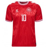Dánsko Christian Eriksen #10 Domáci futbalový dres ME 2024 Krátky Rukáv